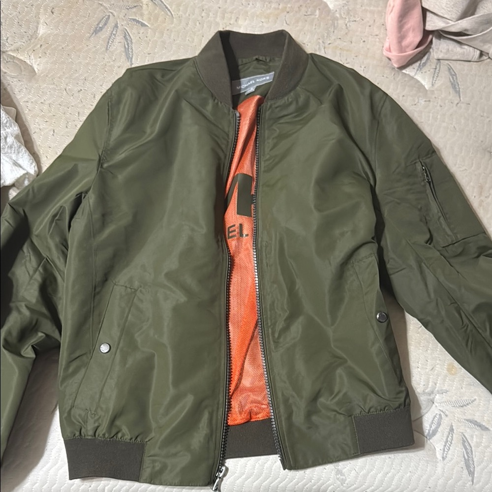 Men's Olive Green Bomber Jacket